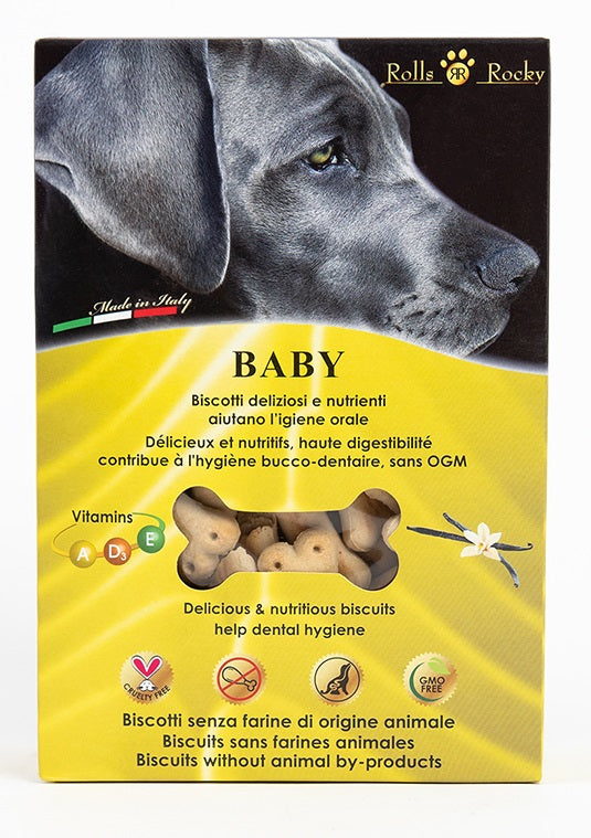 ROCKY BABY biskviti za stence s okusom vanilije, 300g