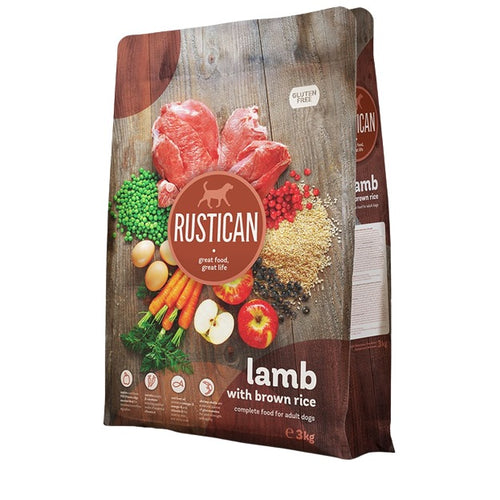 RUSTICAN Janjetina sa smeđom rizom, bez glutena, 12kg