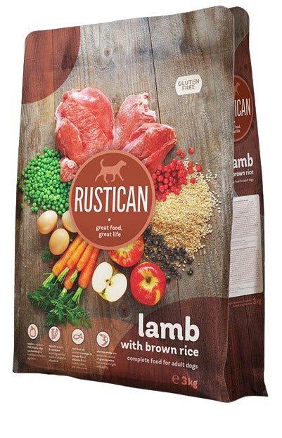 RUSTICAN Janjetina sa smeđom rizom, bez glutena, 3kg