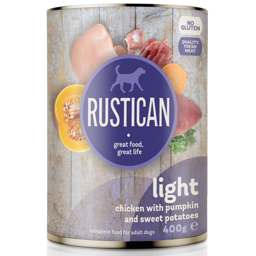 RUSTICAN Light Piletina s bucom i batatom, monoproteinska hrana, bez glutena,