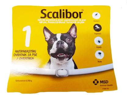 SCALIBOR (MSD) ogrlica za pse protiv buha i krpelja 48cm