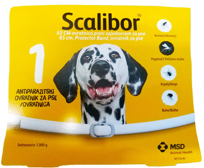 SCALIBOR (MSD) ogrlica za pse protiv buha i krpelja 65cm