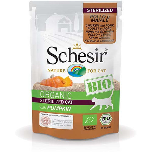 SCHESIR BIO Sterilised piletina, svinjetina i bundeva, 85g