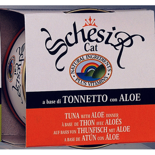 SCHESIR Konzerva za macke, tunjevina s aloe verom, u zeleu, 85g
