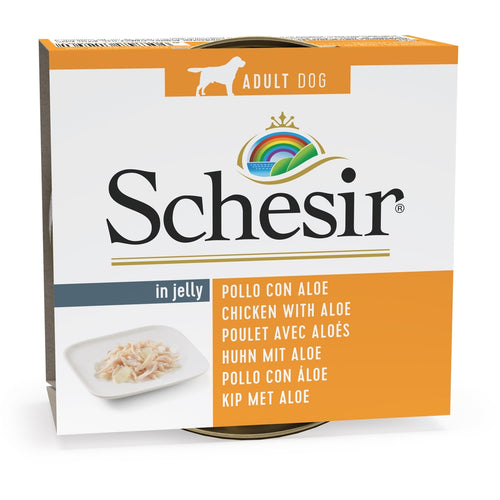 SCHESIR Konzerva za pse Pileci file u zeleu s aloe verom, 150g