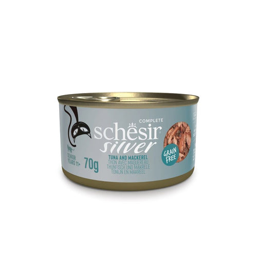 SCHESIR Silver Senior, fileti tunjevine i skuse u temeljcu, bez zitarica, 70g