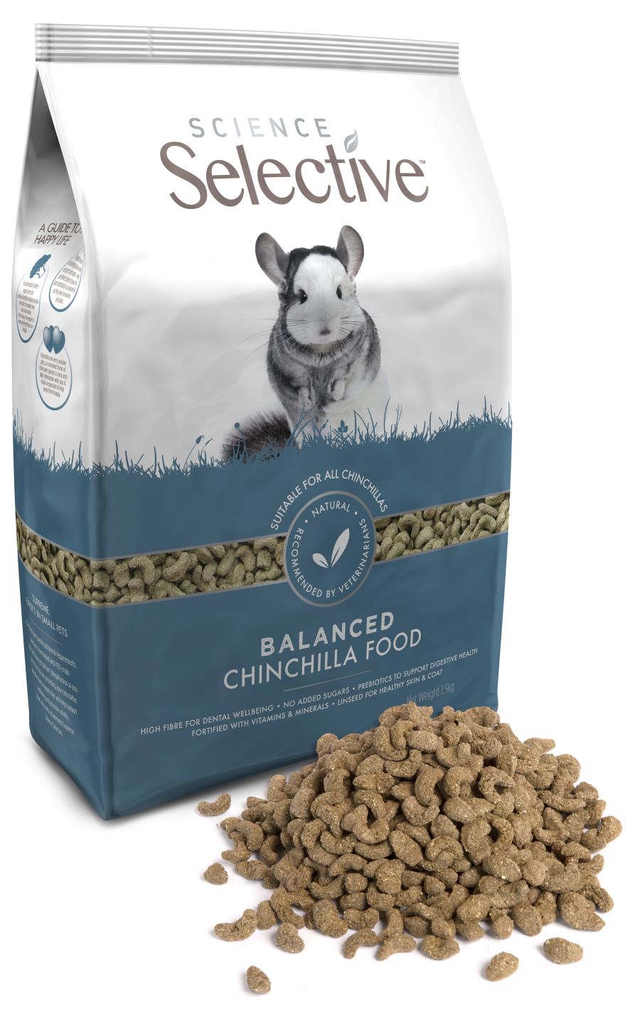 SCIENCE SELECTIVE Chinchilla, hrana za cincile, 1,5 kg