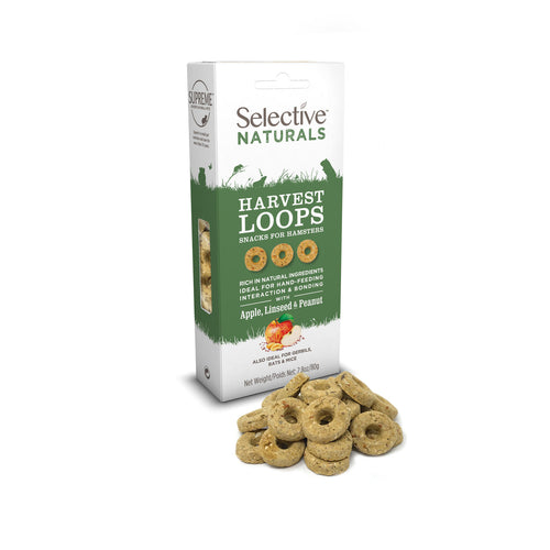 SELECTIVE NATURALS Harvest Loops, s kikirikijem, sjemenkama i jabukom, 80 g