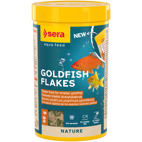 SERA Goldfish Flakes hrana u listicima za hladnovodne ribe 60g, 250ml