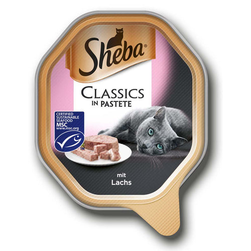 SHEBA Classic, pasteta s lososom, u struci, 85g