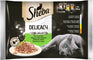 SHEBA Delicacy Multipack, Miješani izbor ribe i peradi, u želeu, 4x85g