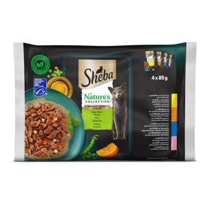 SHEBA Nature, mijesani izbor u umaku, 4x85g