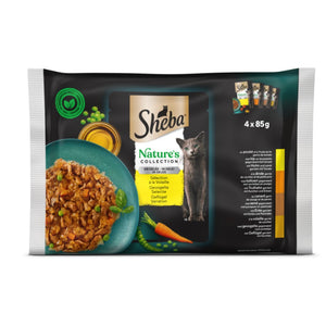 SHEBA Nature izbor peradi u zeleu, 4x85g
