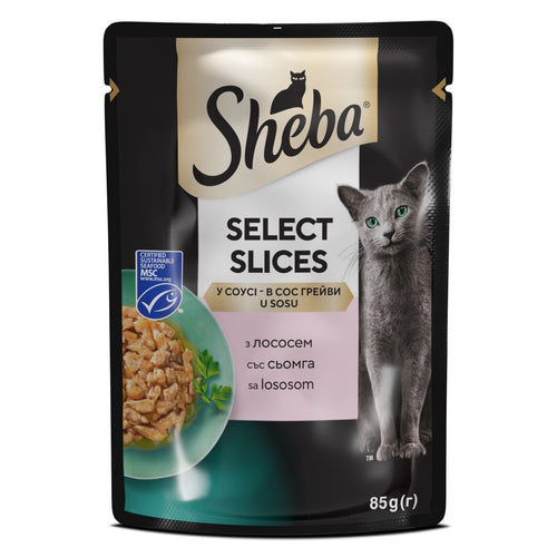 SHEBA Select Slices, s lososom u umaku, 85g
