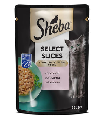 SHEBA Select Slices, s lososom u umaku, 85g