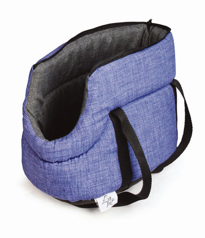 LEO PET Torba Venere 45x30x28cm, plava/siva