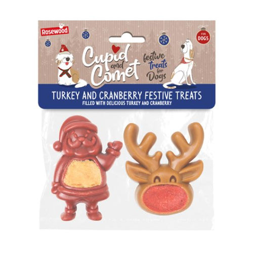 CUPID&COMET CLERANCE Punjeni Djed Mraz/Sob, poslastica za pse, 100g