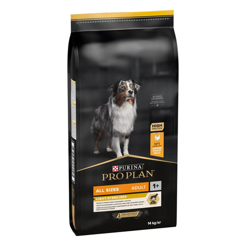 PRO PLAN Light/Sterilised, bogato piletinom, 14kg