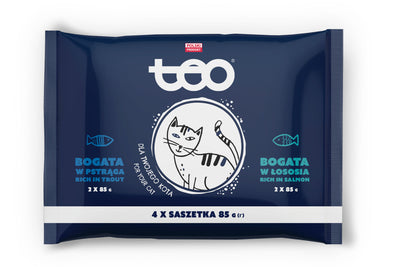 TEO Cat multipak, 2x s lososom 2x s pastrvom, 4x85g