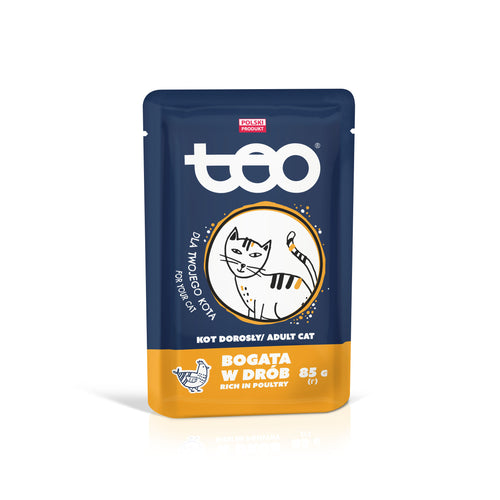TEO Cat vrecica, piletina, 85g