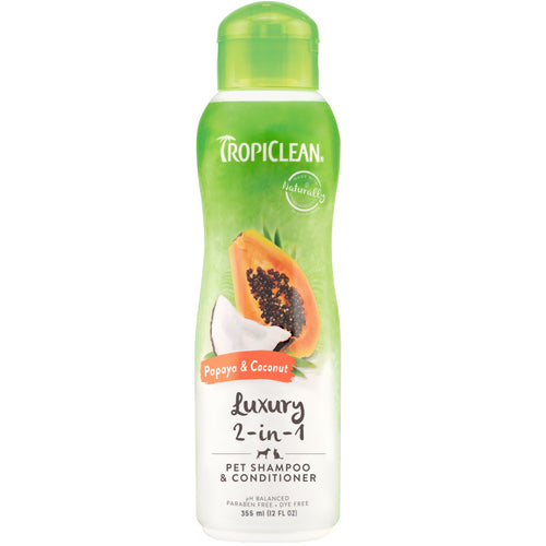 TROPICLEAN Luxury 2u1, sampon i regenerator za pse i macke, 355 ml