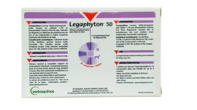 VETOQUINOL Legaphyton 50 za zastitu jetre za pse i macke, 24tbl.