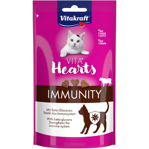 VITAKRAFT  Vita Hearts Immunity, poslastice za macke s govedinom, 40g