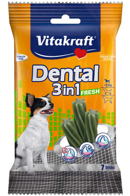 VITAKRAFT Dental fresh, 3u1, poslastica za pse do 5kg, 70g