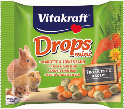 VITAKRAFT Happy Drops, s mrkvom, za kunice, 40 g