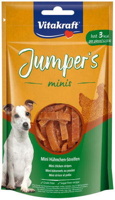 VITAKRAFT Jumpers minis Chicken Stripes, poslastica za pse, 80g