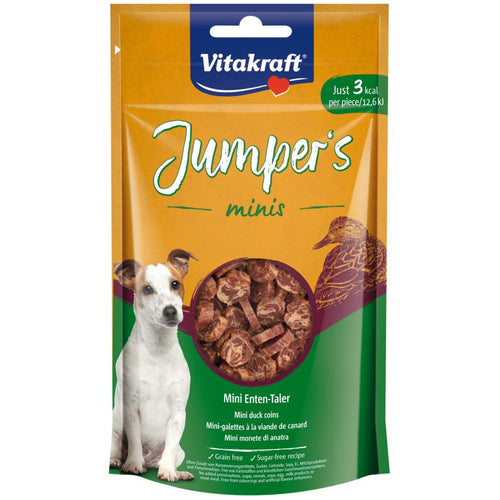VITAKRAFT Jumper's minis Duck Coins, poslastica za pse, 80g