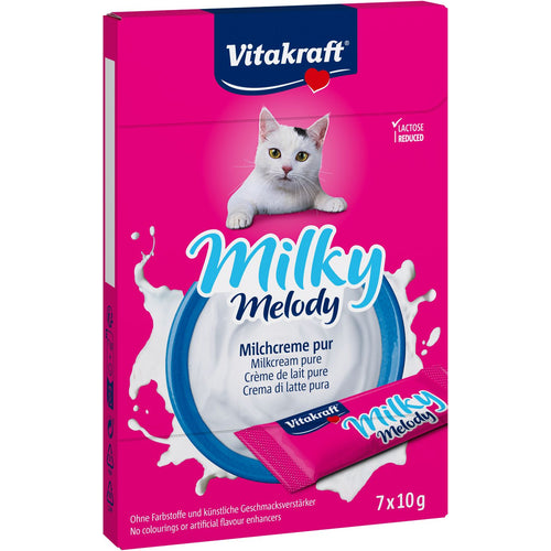 VITAKRAFT Milky Melody, mlijecna krema, poslastica za macke, 7x10 g