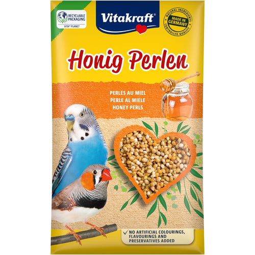 VITAKRAFT Perle s medom i vitaminima, za egzote i male papige, 20g