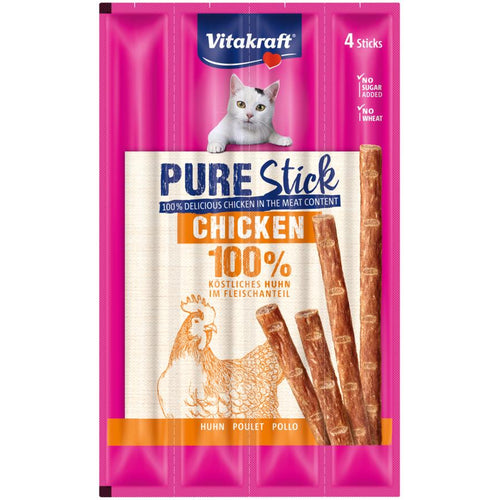 VITAKRAFT Pure Cat Stick, poslastica od piletine, 4x5 g
