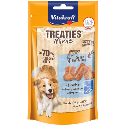 VITAKRAFT Treaties Minis, s lososom i omega 3, poslastica za pse, 48g
