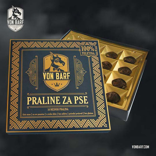 Von BARF Pralines susena poslastica za pse, 40g