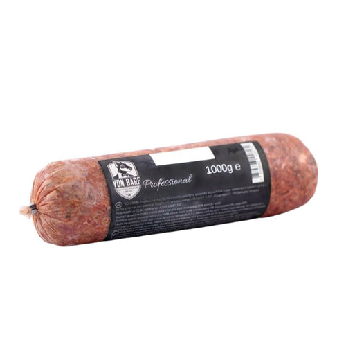 Von BARF Professional, govedina, sirova zamrznuta hrana za pse, 1kg