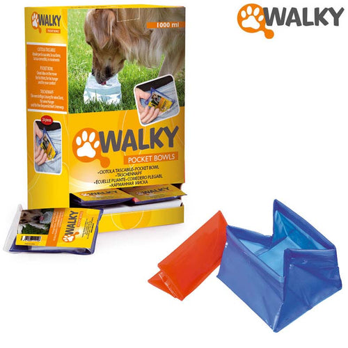 WALKY PocketBowl - putna zdjelica za vodu, dzepna, najlon, 1L, 1 kom