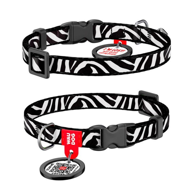 WAUDOG Ogrlica Zebra, Smart QR