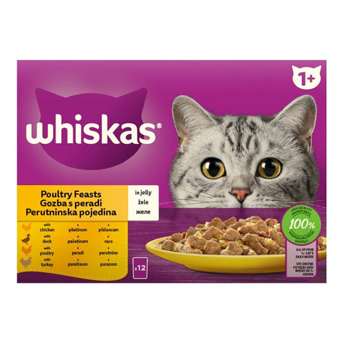 WHISKAS Vrecica Izbor peradi 12x85g