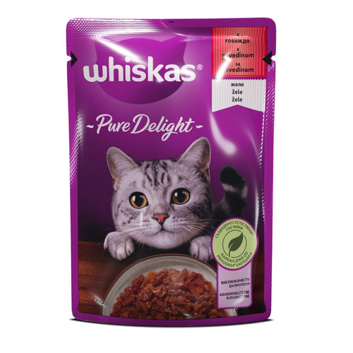 WHISKAS Vrecica Pure Delight Govedina 85g