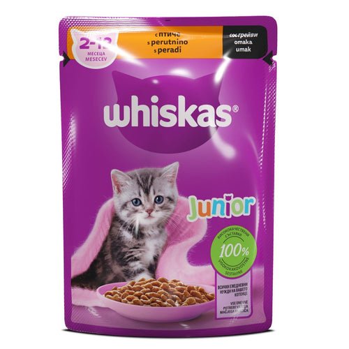 WHISKAS Vrecice JUNIOR Perad 85g