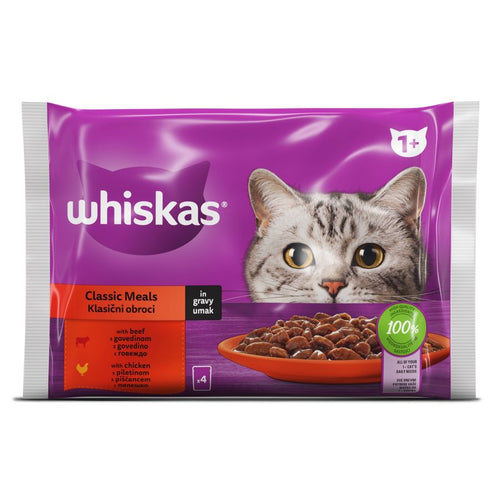 WHISKAS Vrecice Multipack Klasicni izbor 4x85g