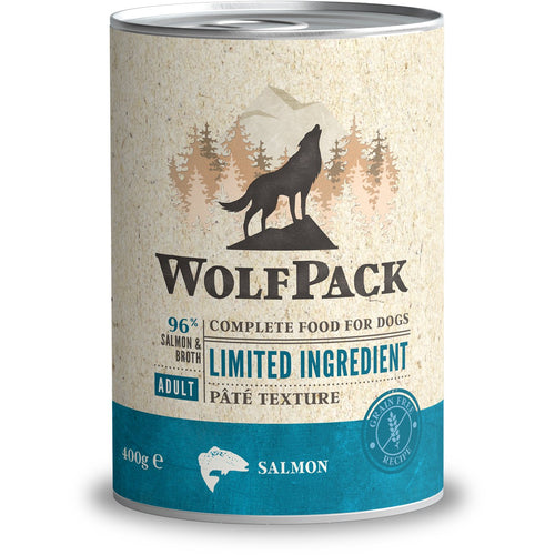 WOLFPACK, Limited Ingredient, losos, pasteta, bez zitarica, 400g