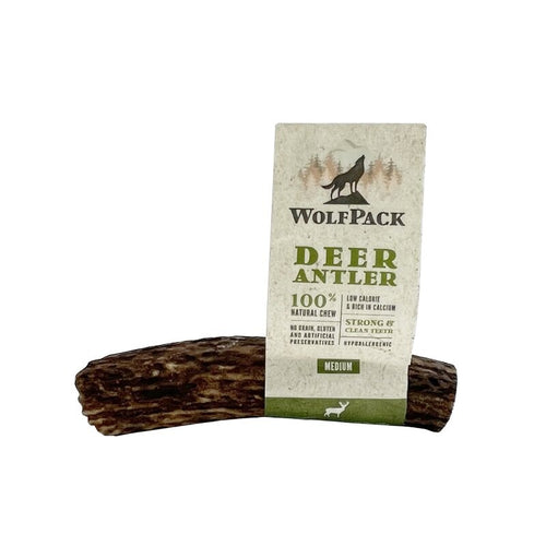 WOLFPACK Jelenji rog M, 100% prirodna zvakalica, 76g-150g