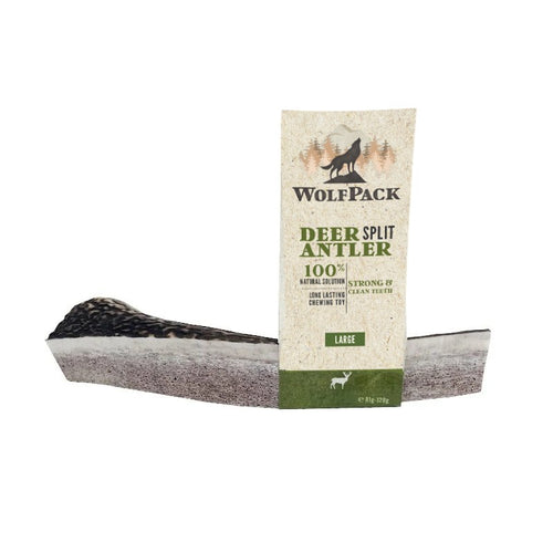 WOLFPACK Jelenji rog rezani L, 100% prirodna zvakalica, 81g-120g