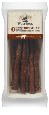 WOLFPACK Meat sticks, 100% janjetina, 50g 