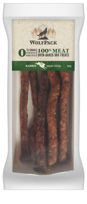 WOLFPACK Meat sticks, 100% kunicevina, 50g 