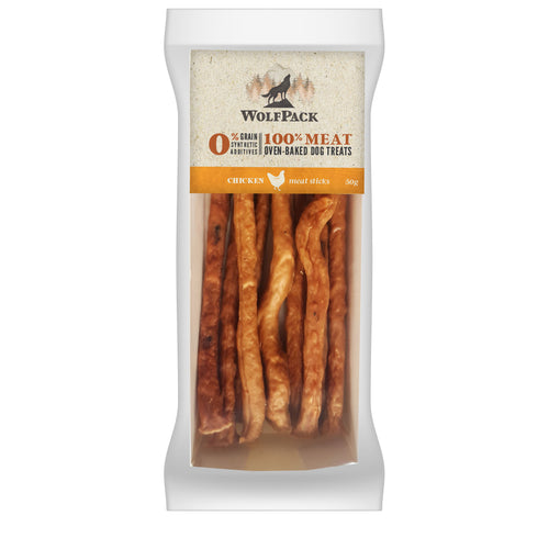 WOLFPACK Meat sticks, 100% piletina, 50g 