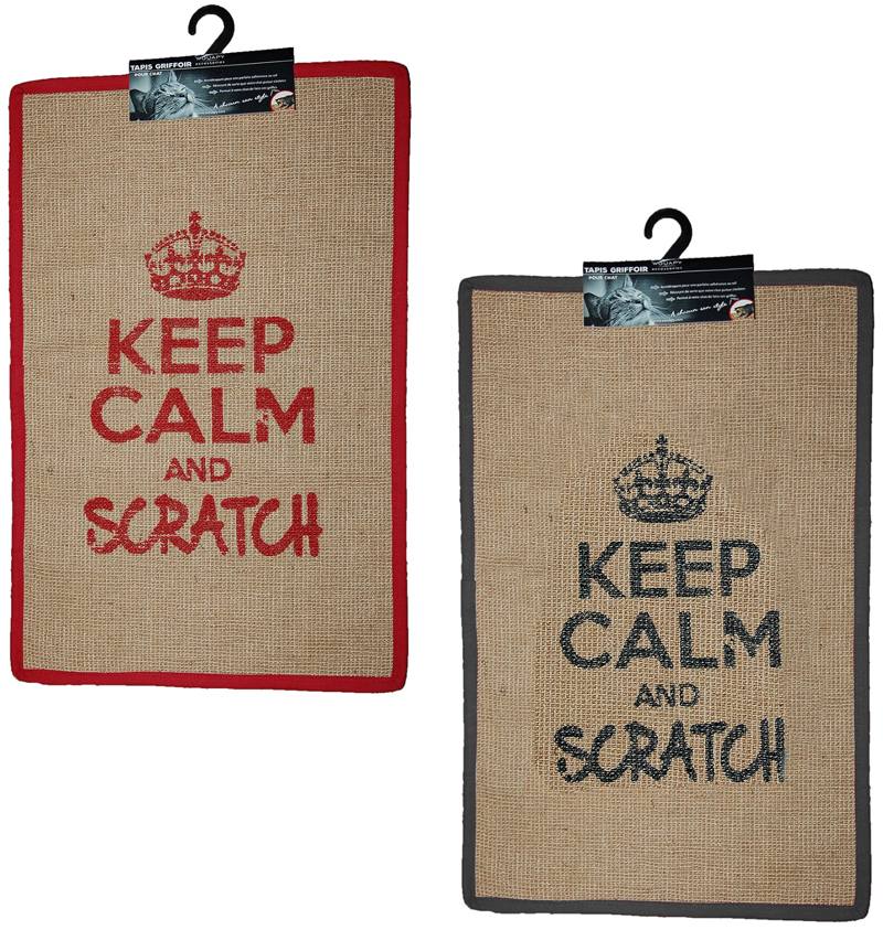 WOUAPY Keep Calm prostirka za grebanje, pravokutna, 60x38cm